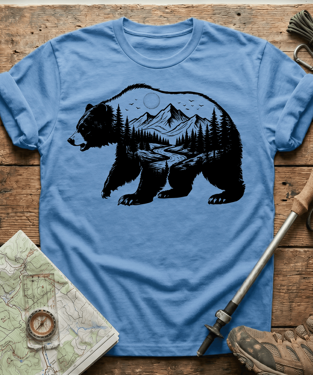 Minimalist Mountain Bear T-Shirt
