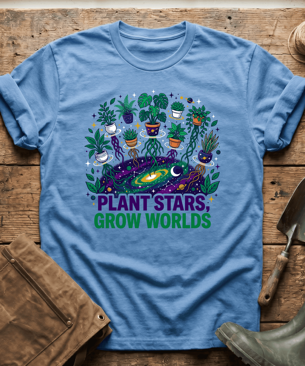 Plant Stars Grow Worlds Space Plants T-Shirt