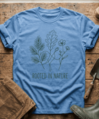 Minimalist Rooted In Nature Wildflowers T-Shirt