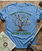Harmony Of Wings And Blossoms Nature's Chorus T-shirt