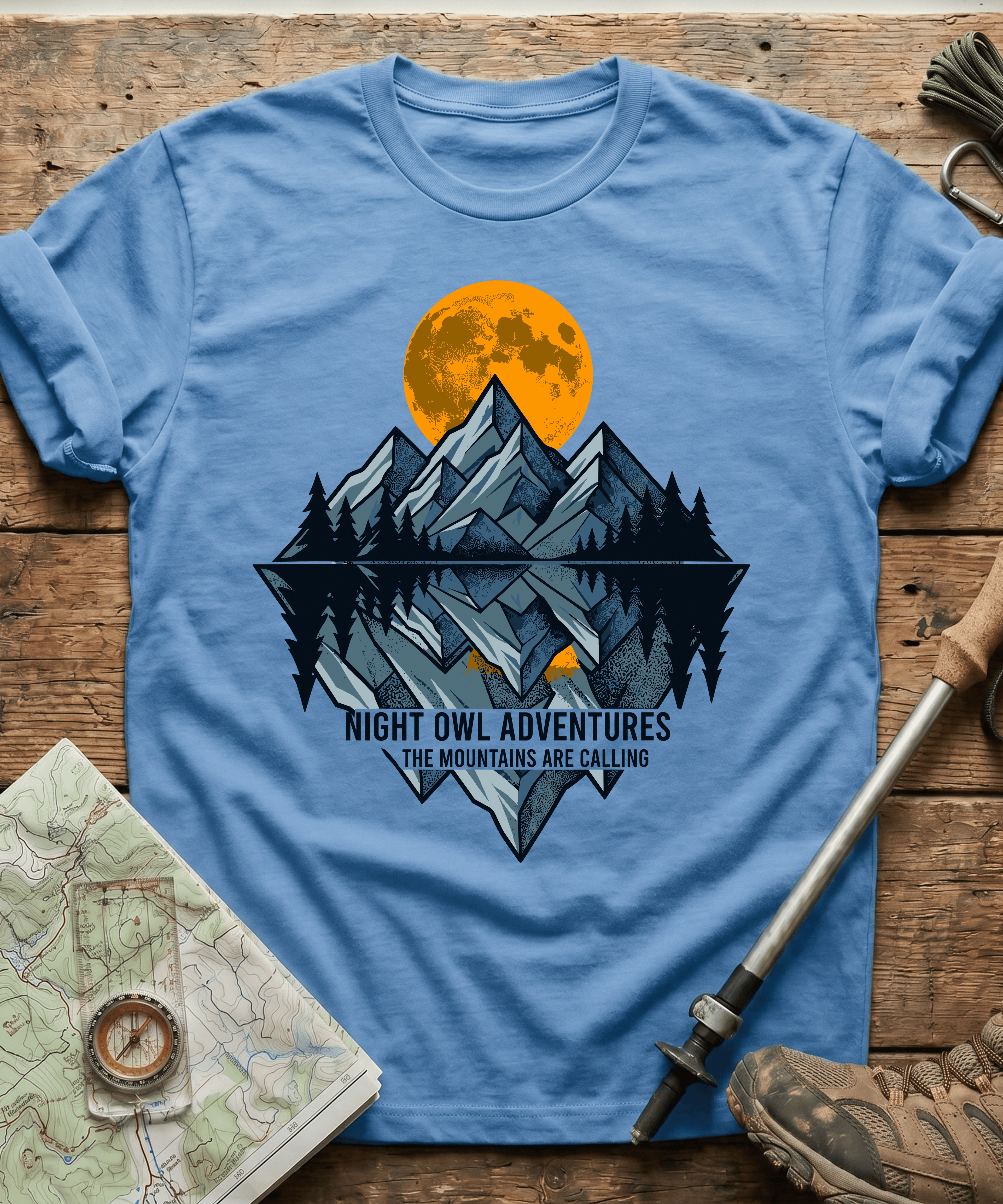 Night Owl Adventure The Mountains Are Calling T-shirt