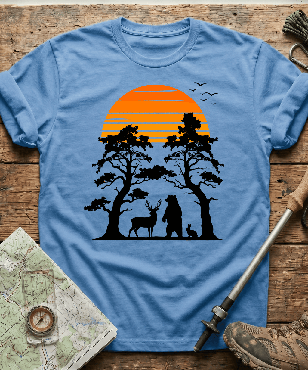Retro Forest Sunset T-Shirt