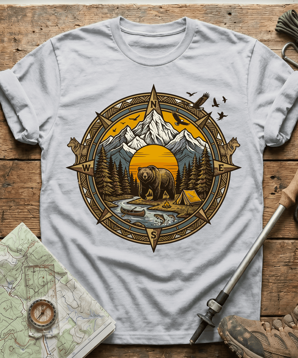 Great Outdoors Adventure Compass T-Shirt