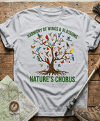 Harmony Of Wings And Blossoms Nature's Chorus T-shirt