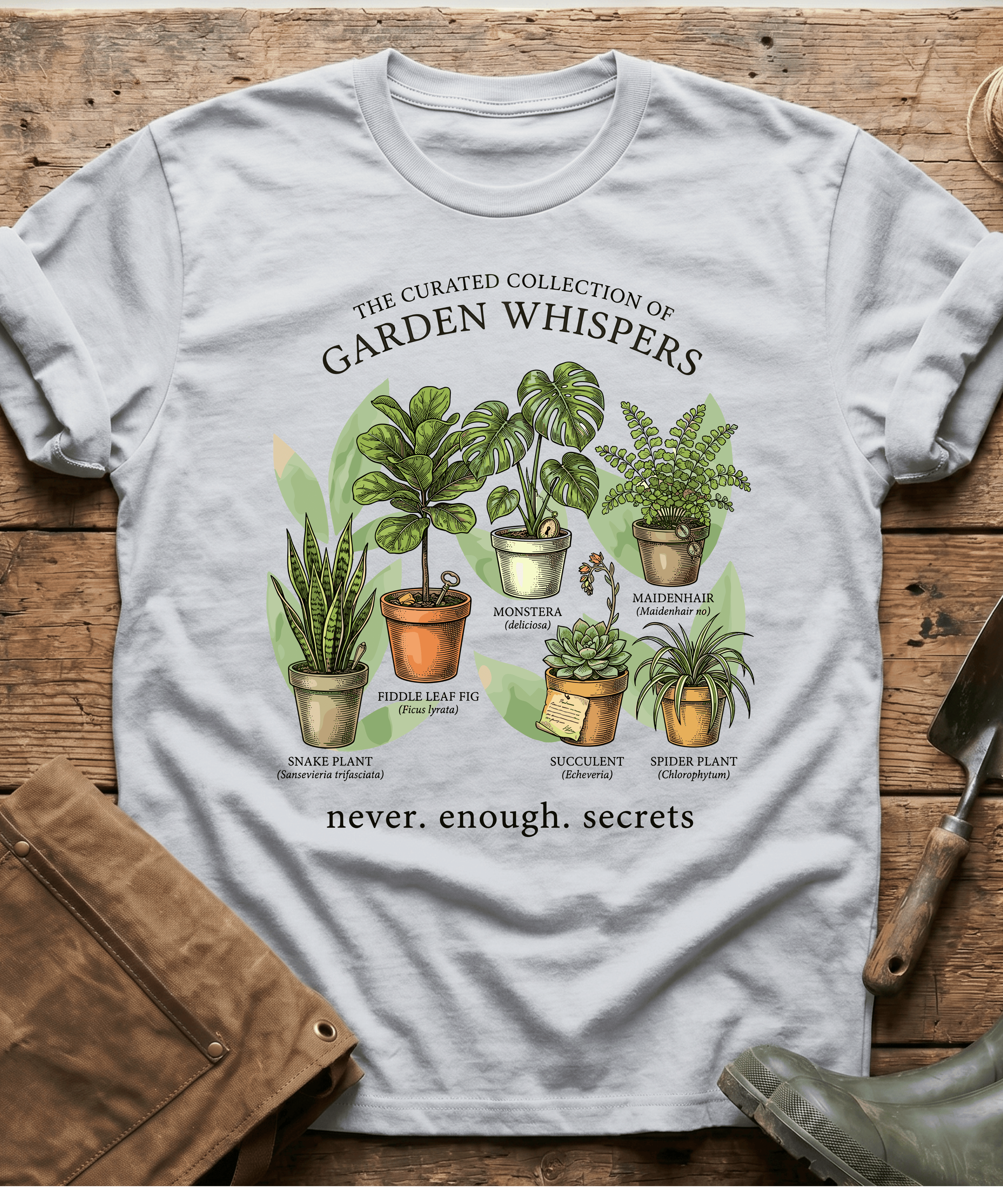 Garden Whispers Houseplants Collection T-Shirt