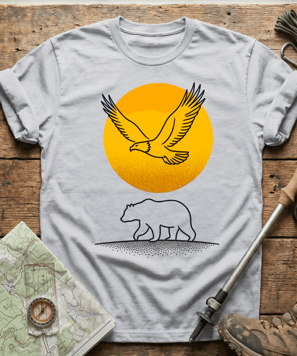 Golden Sun Eagle & Bear T-Shirt