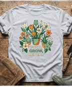 Origami Fold Grow Repeat Flowers T-Shirt