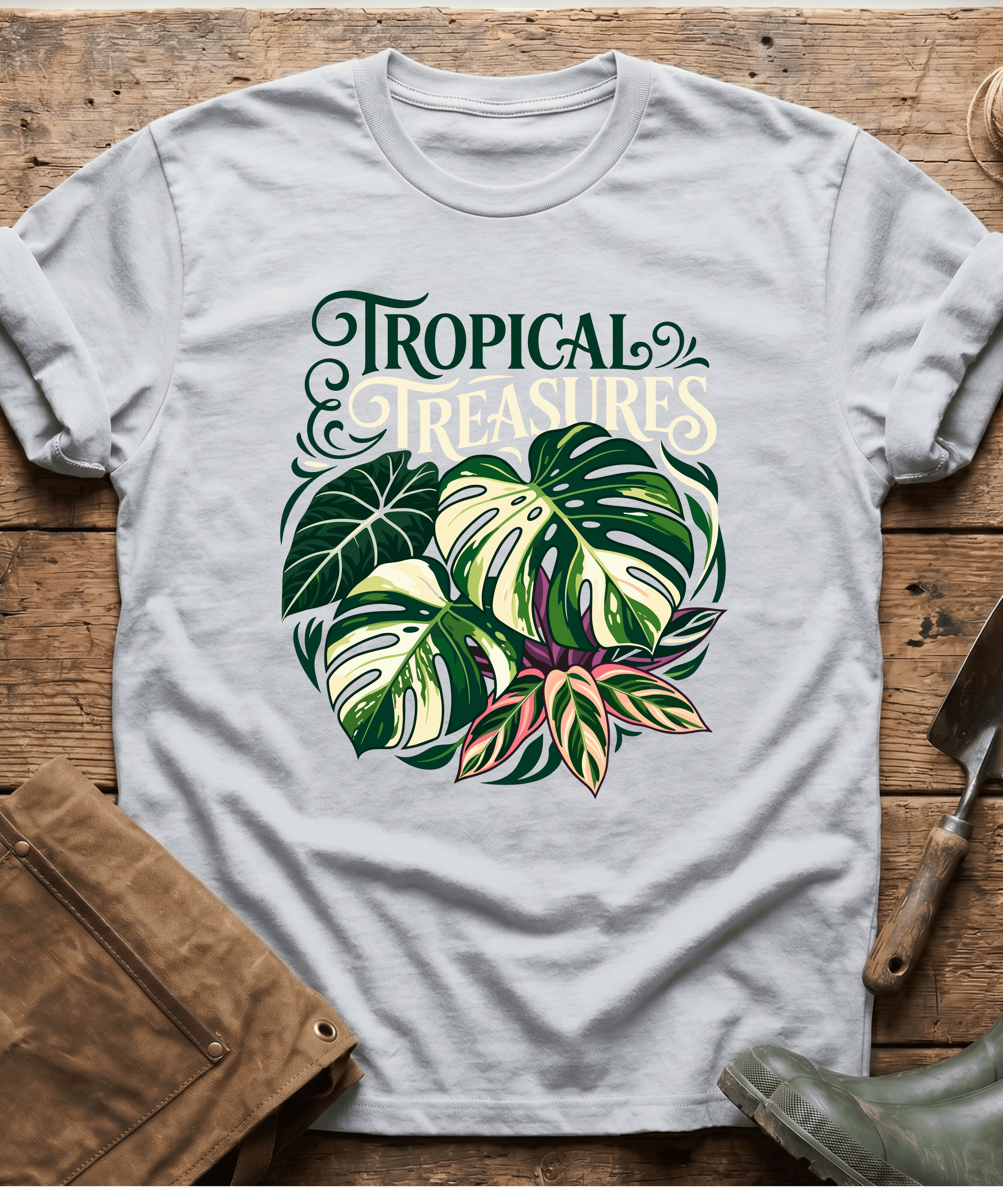 Tropical Treasures Botanical Monstera T-Shirt