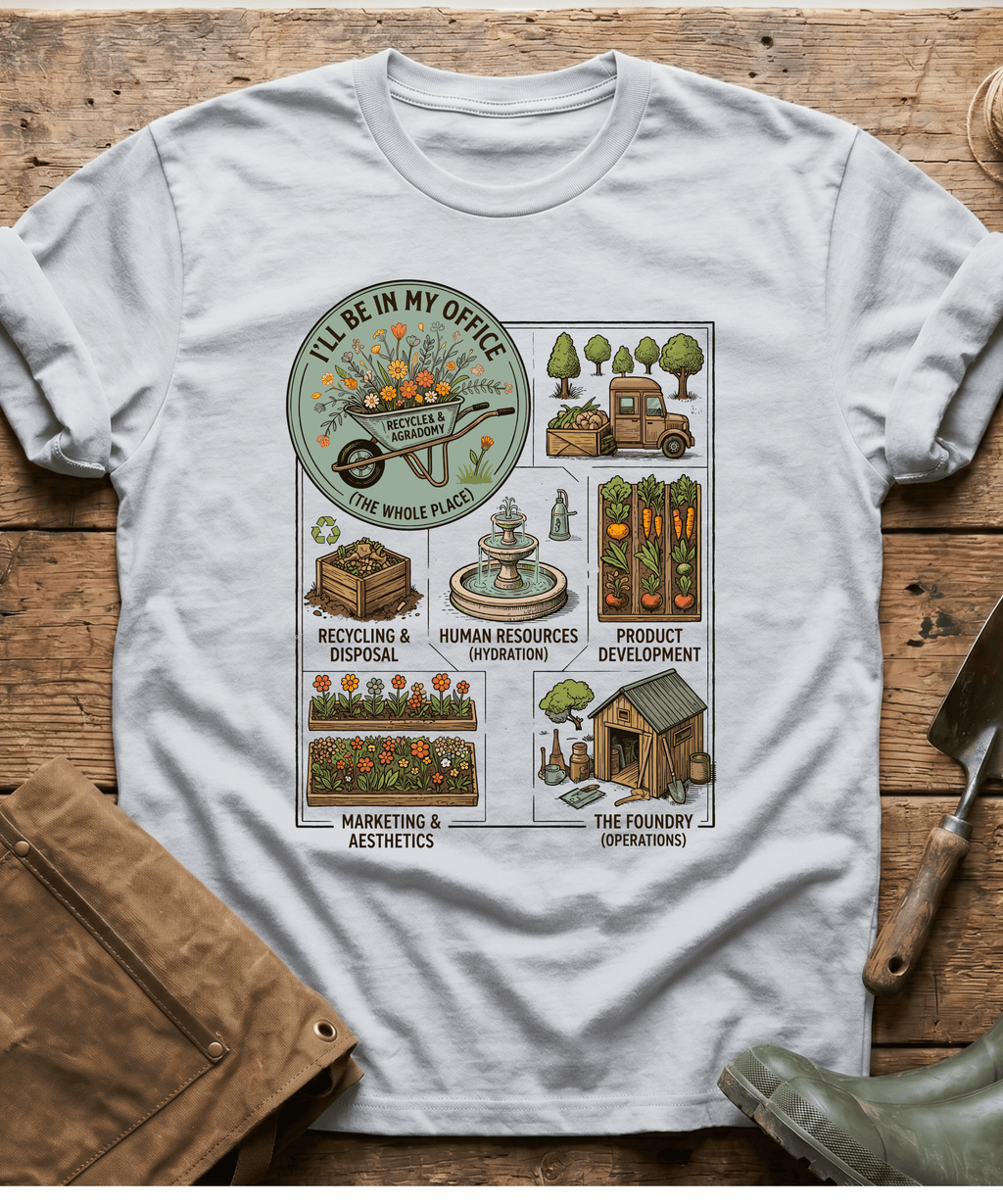 I'll Be In My Office Garden Infographic T-Shirt