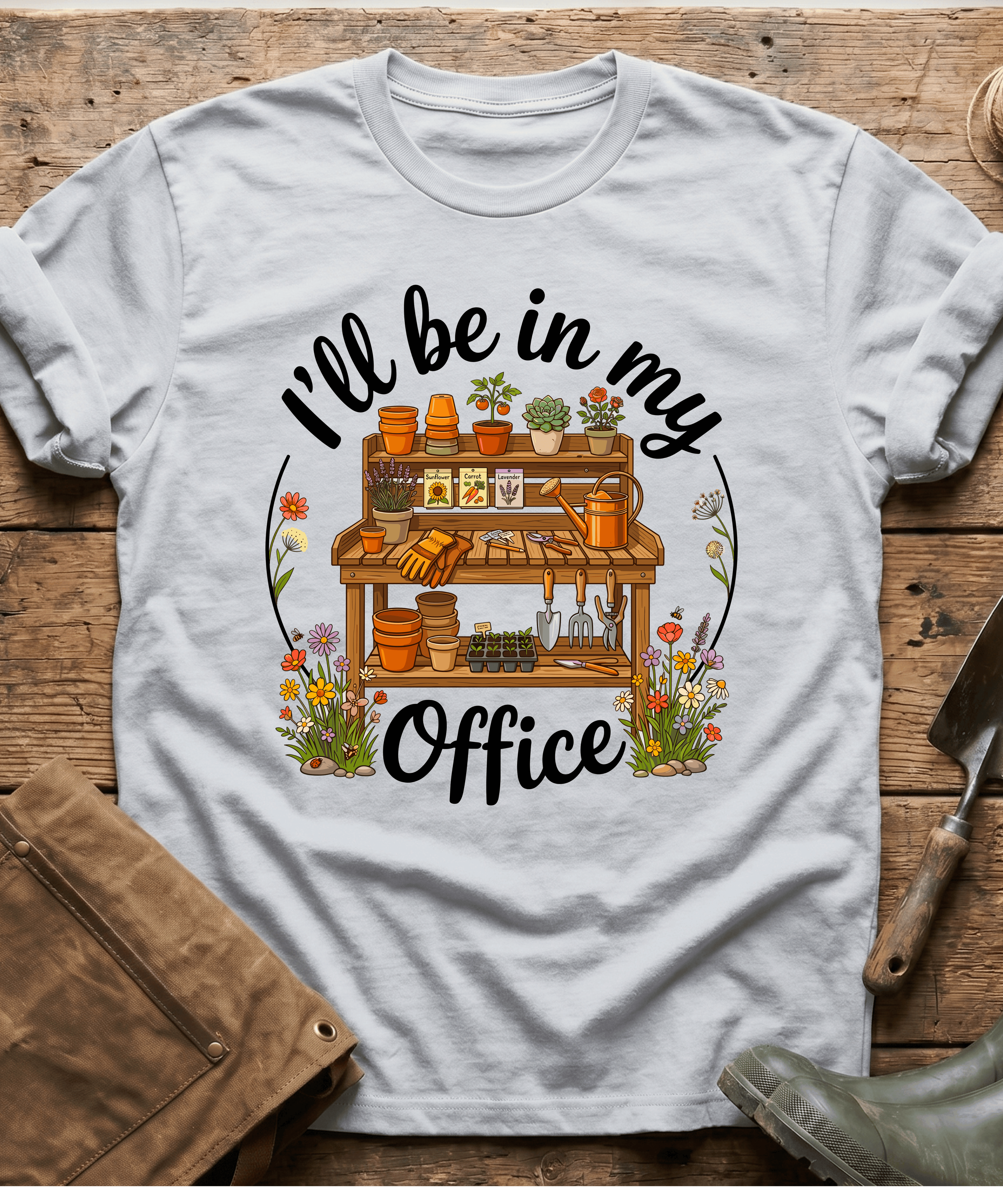 Cozy Garden Potting Bench T-Shirt