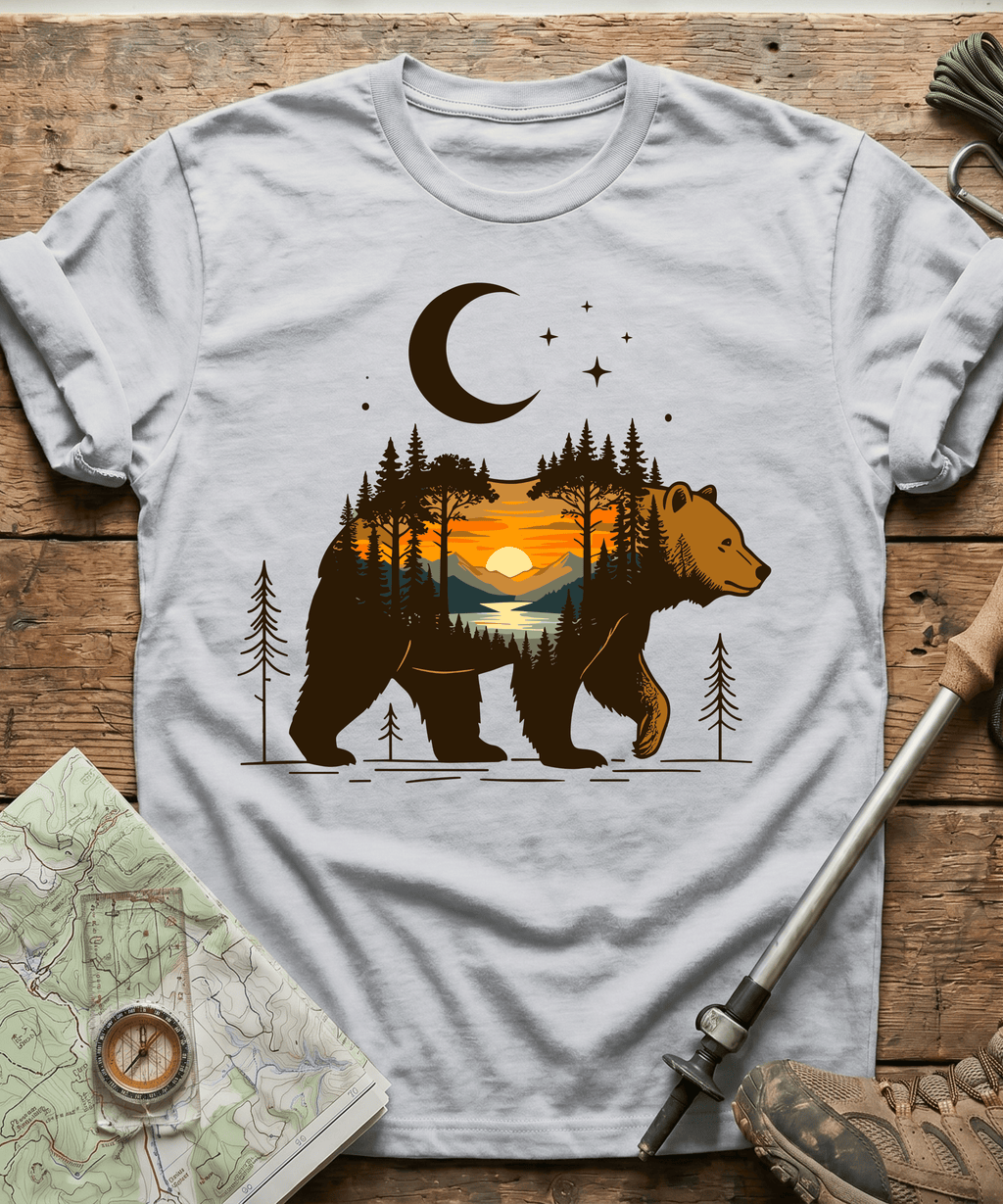 Wilderness Bear Sunset T-Shirt