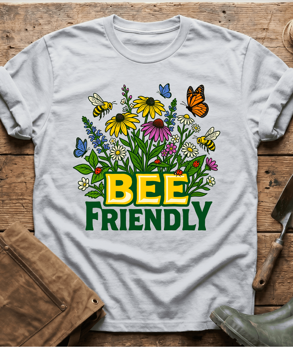 Bee Friendly Wildflowers Gardening T-Shirt