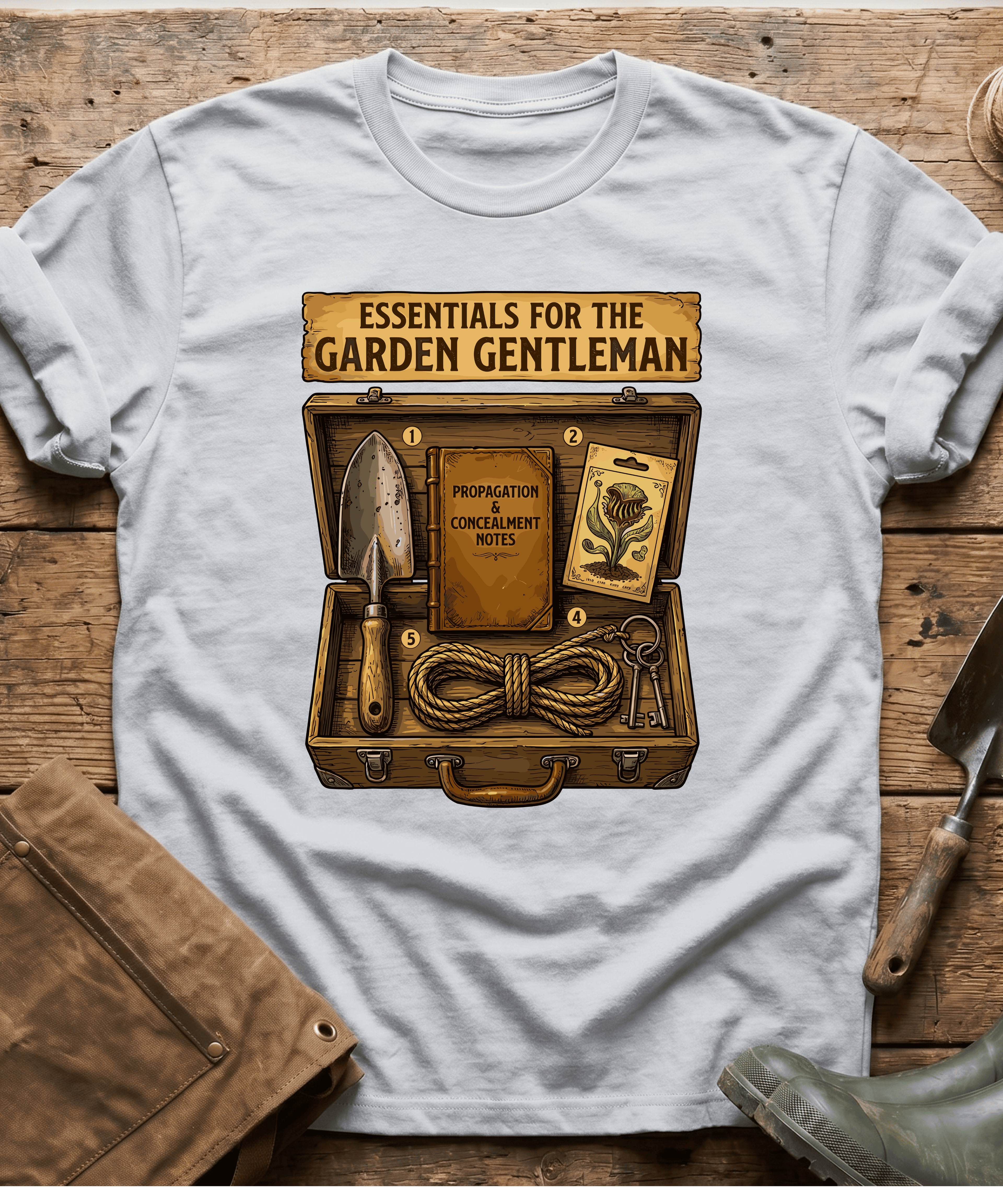 Essentials For The Garden Gentleman T-Shirt