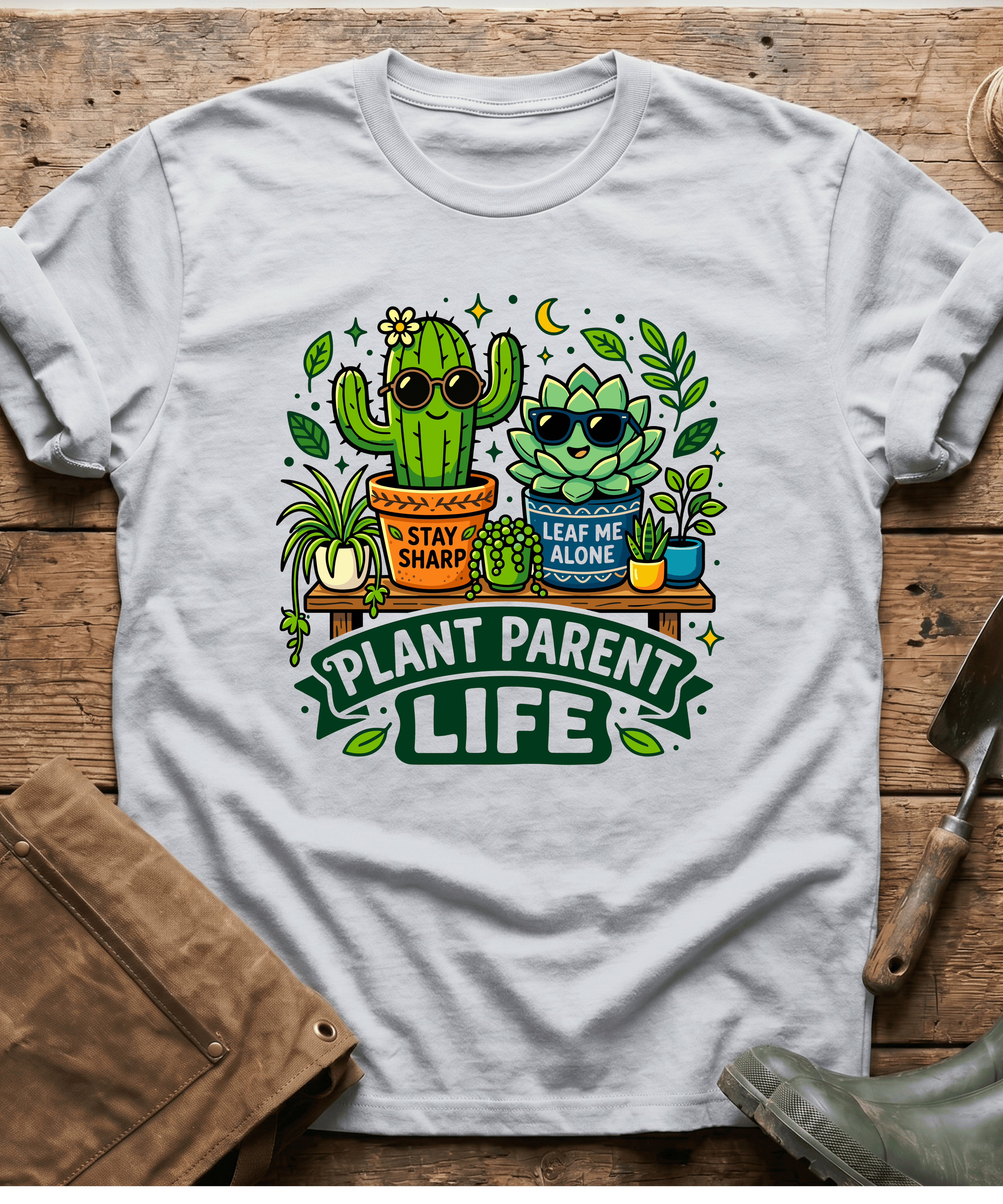 Plant Parent Life Cactus Succulent T-Shirt