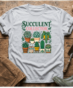 Botanical Succulent Collector Display T-Shirt