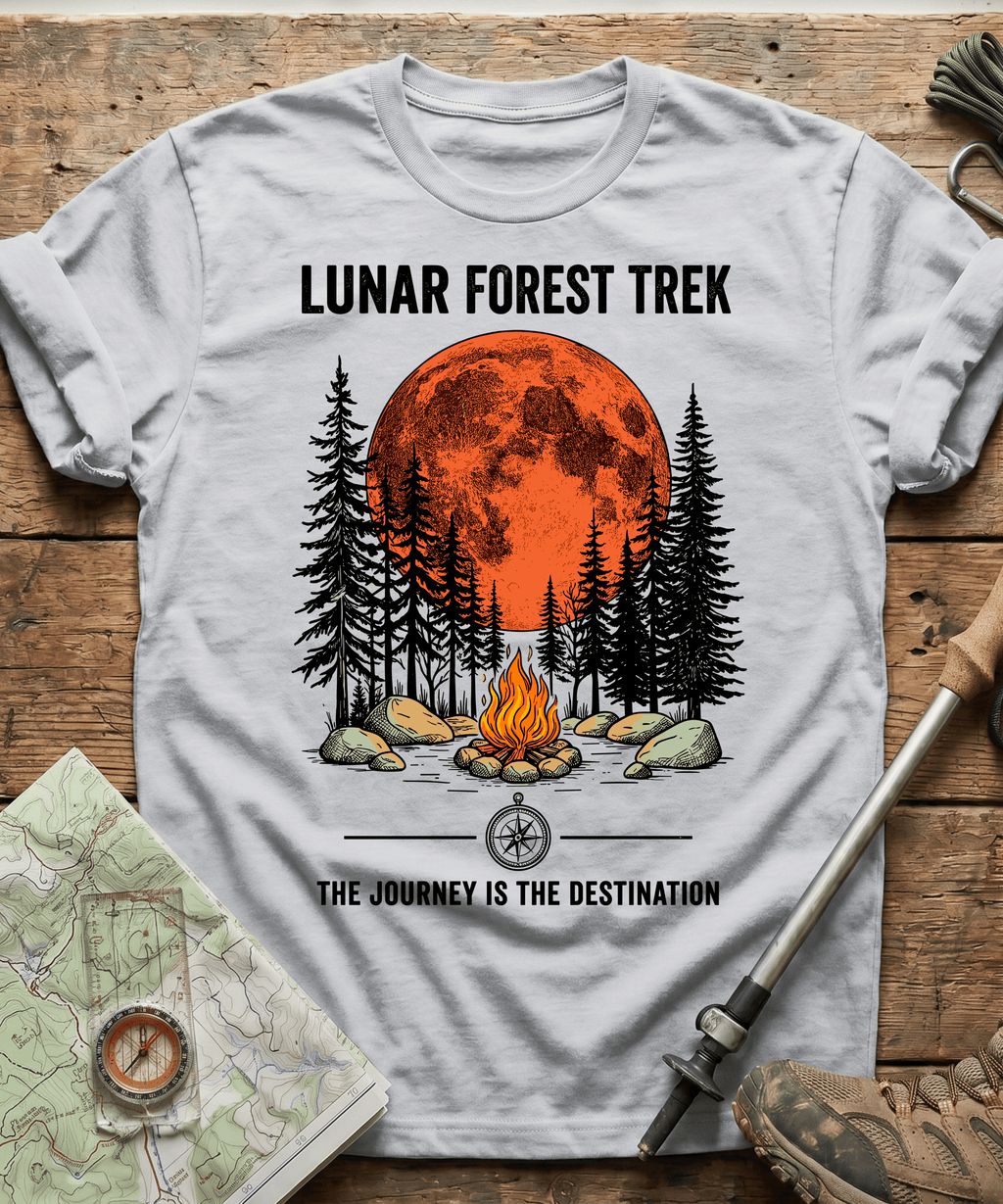 Lunar Forest Trek The Journey Is The Destination T-shirt