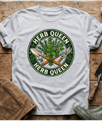 Retro Herb Queen Gardening T-Shirt