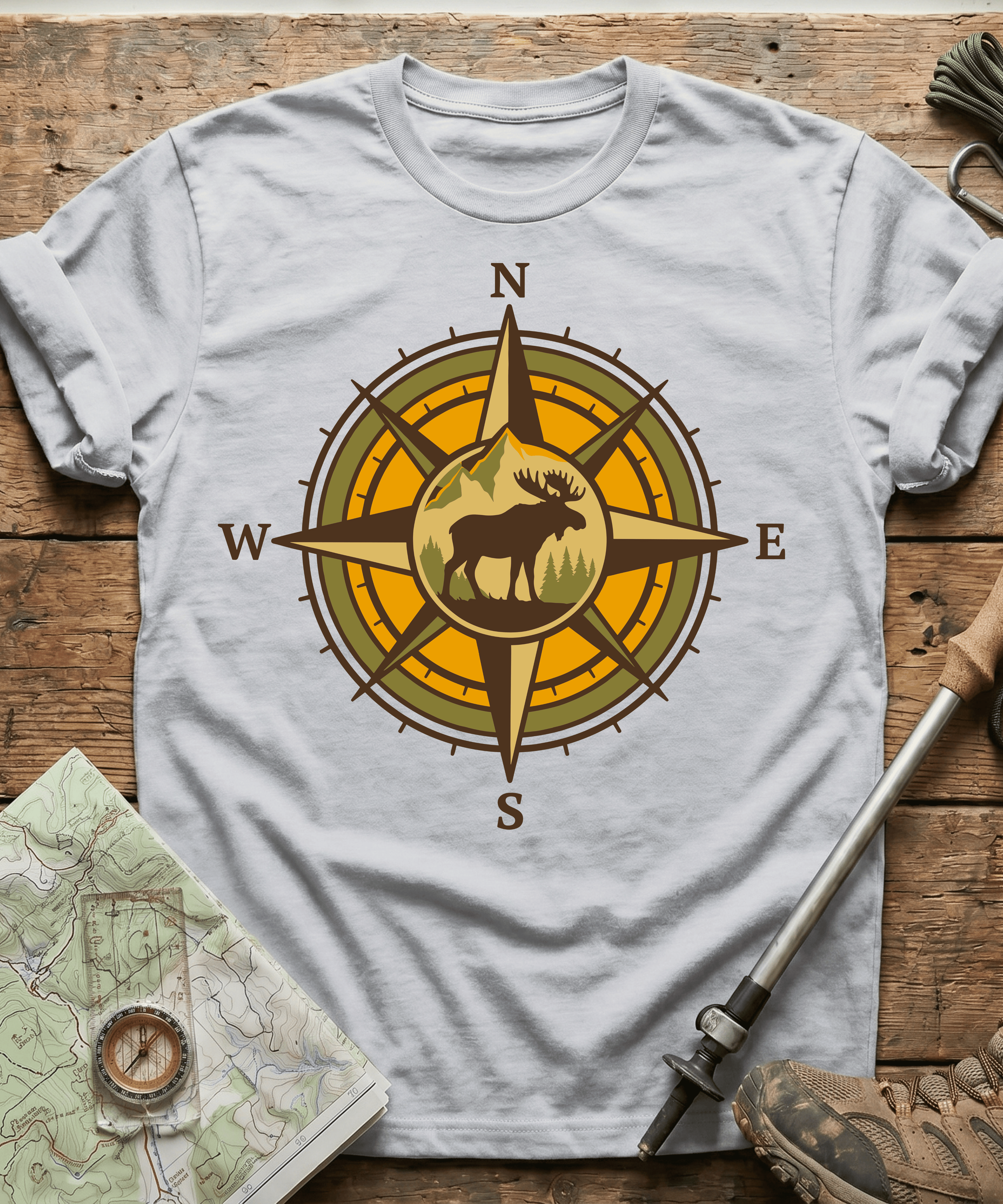 Wilderness Moose Compass T-Shirt
