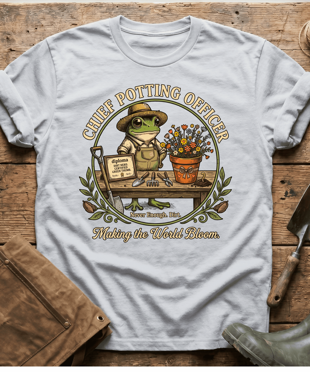 Chief Potting Officer Frog T-Shirt