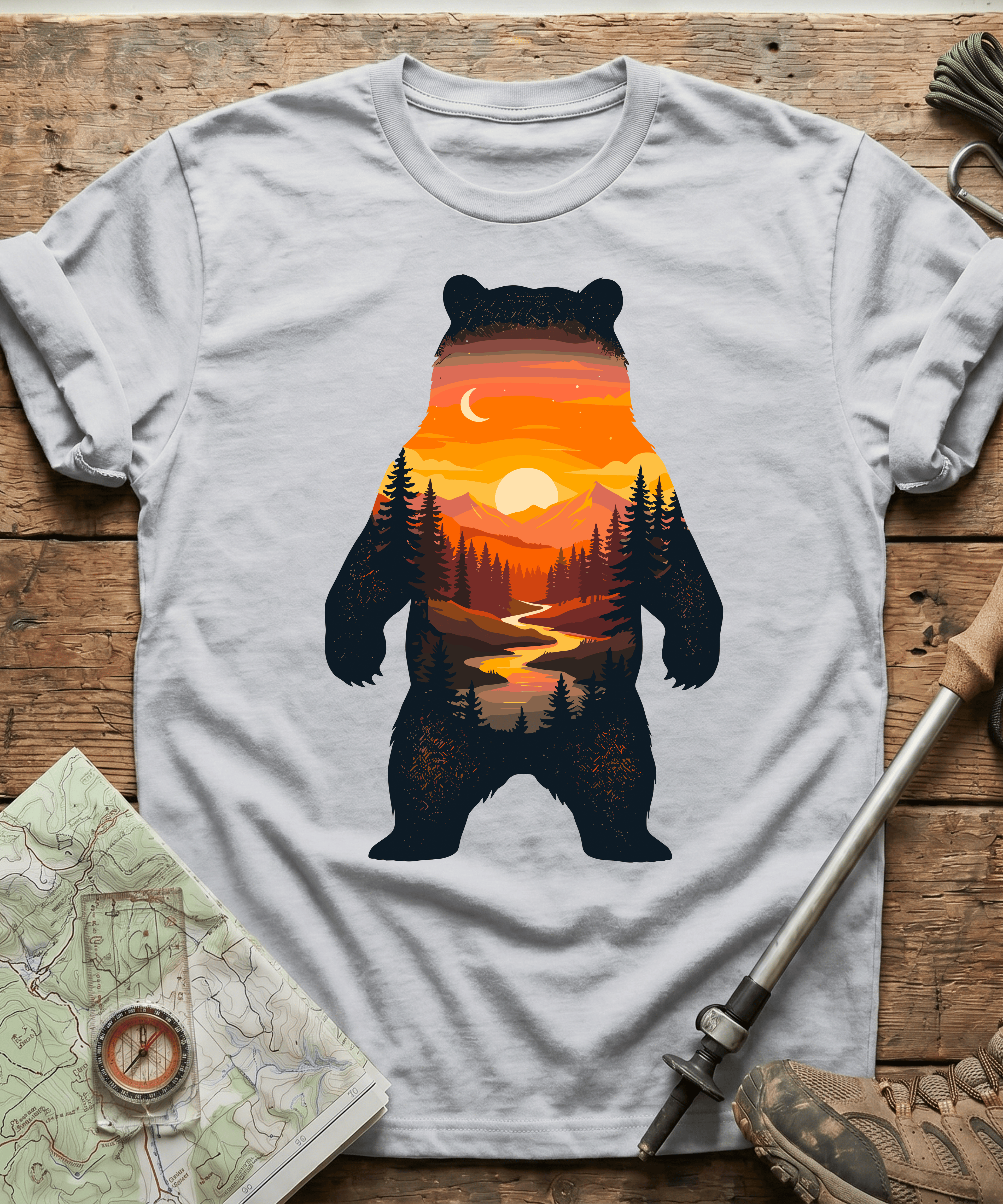 Mountain River Bear T-Shirt