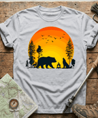 Wildlife Campfire Howling Wolf T-Shirt