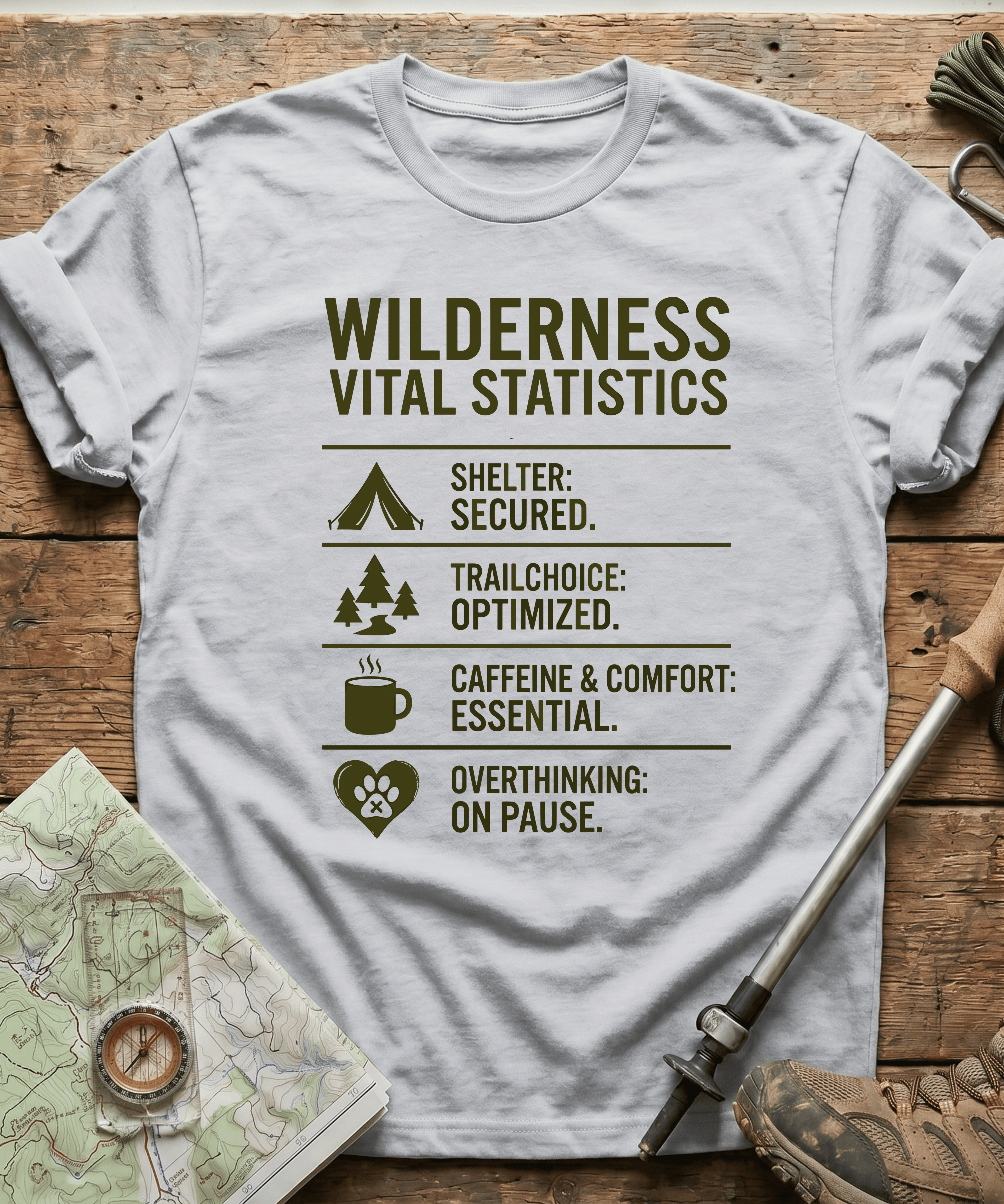 Wilderness Vital Statistics T-shirt
