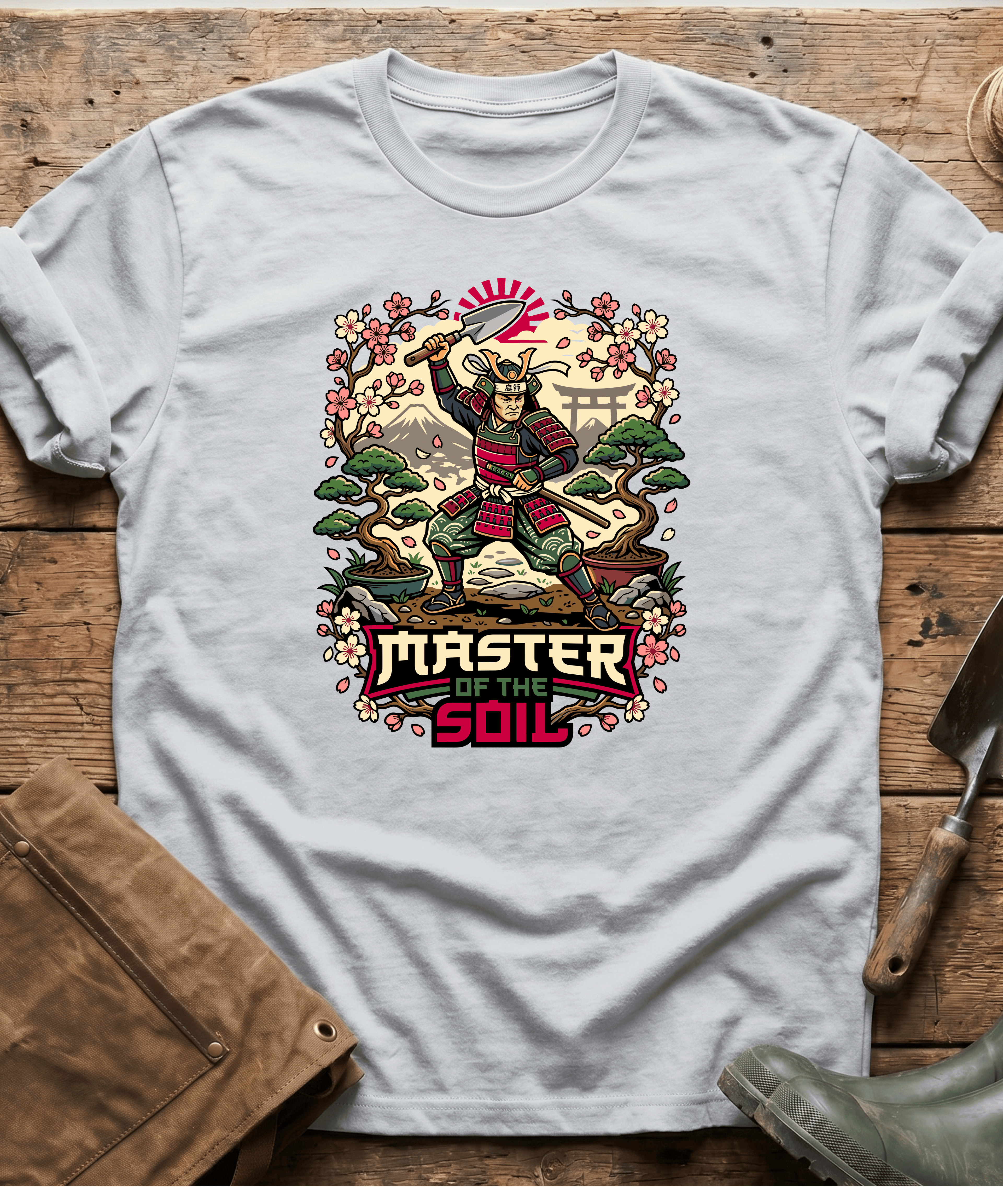 Master Of The Soil Samurai Gardening T-Shirt