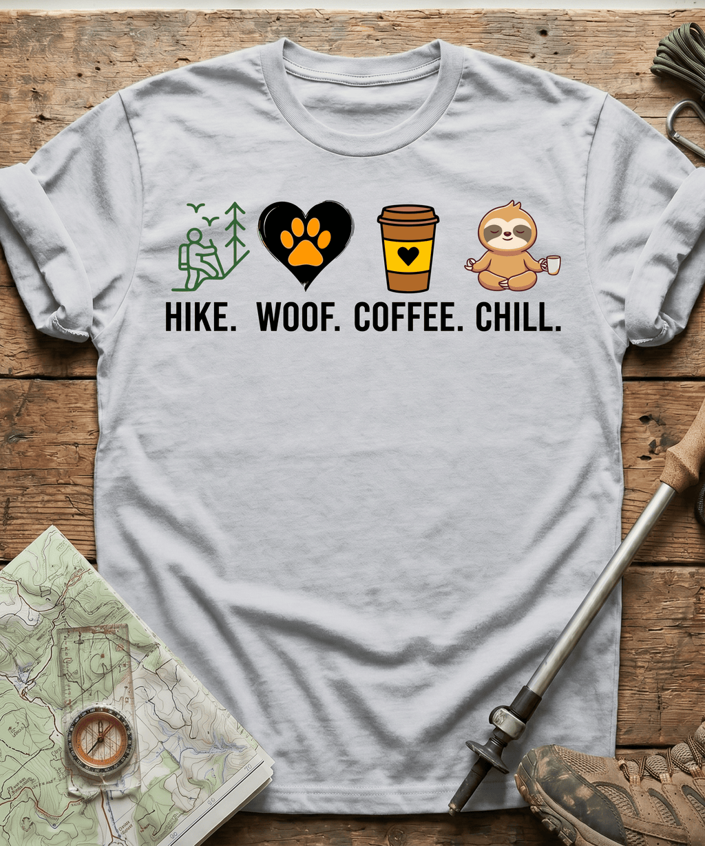 Hike Woof Coffee Chill T-shirt