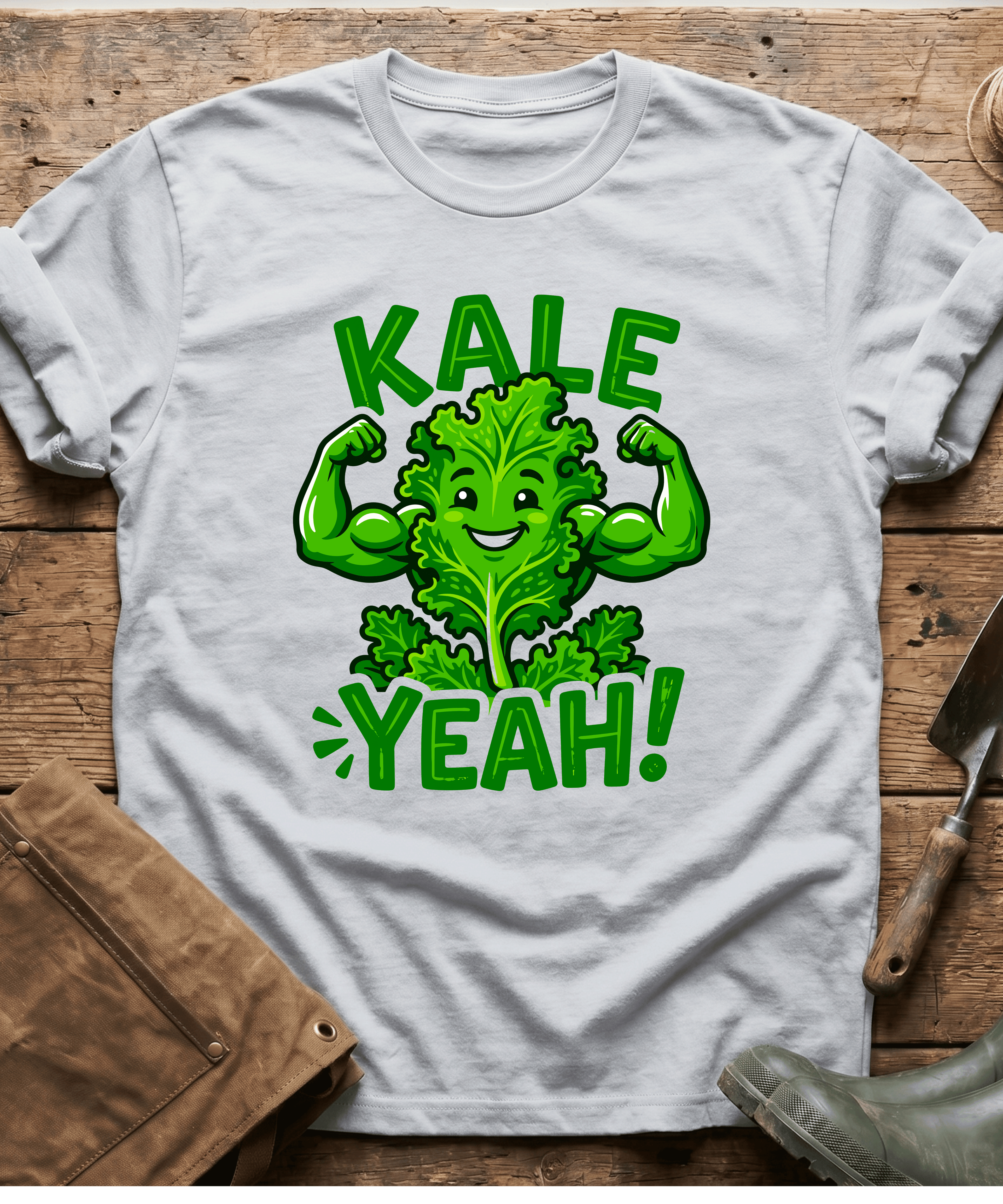 Funny Kale Yeah Healthy Gardening T-Shirt