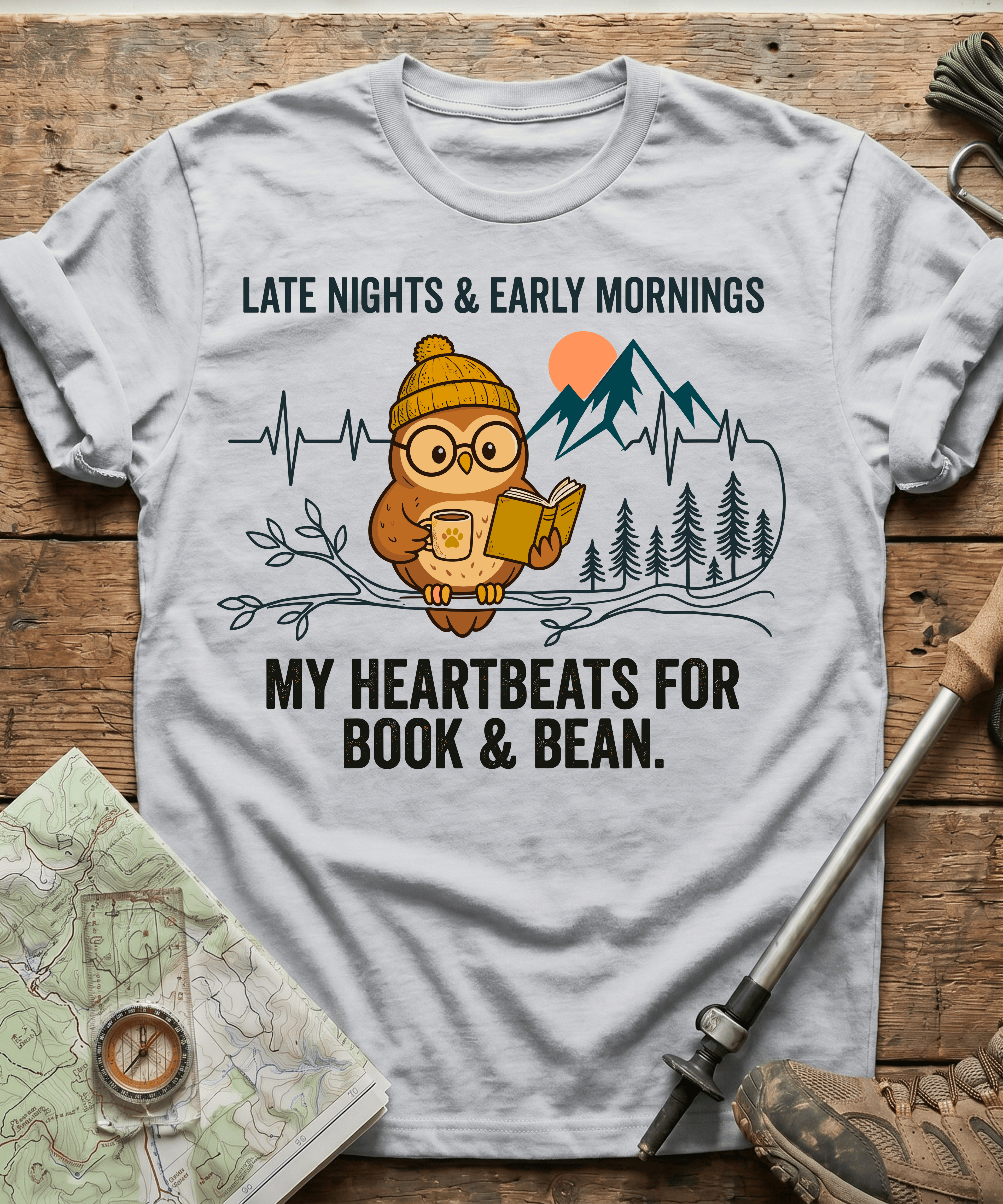 My Heartbeats For Book And Bean T-shirt