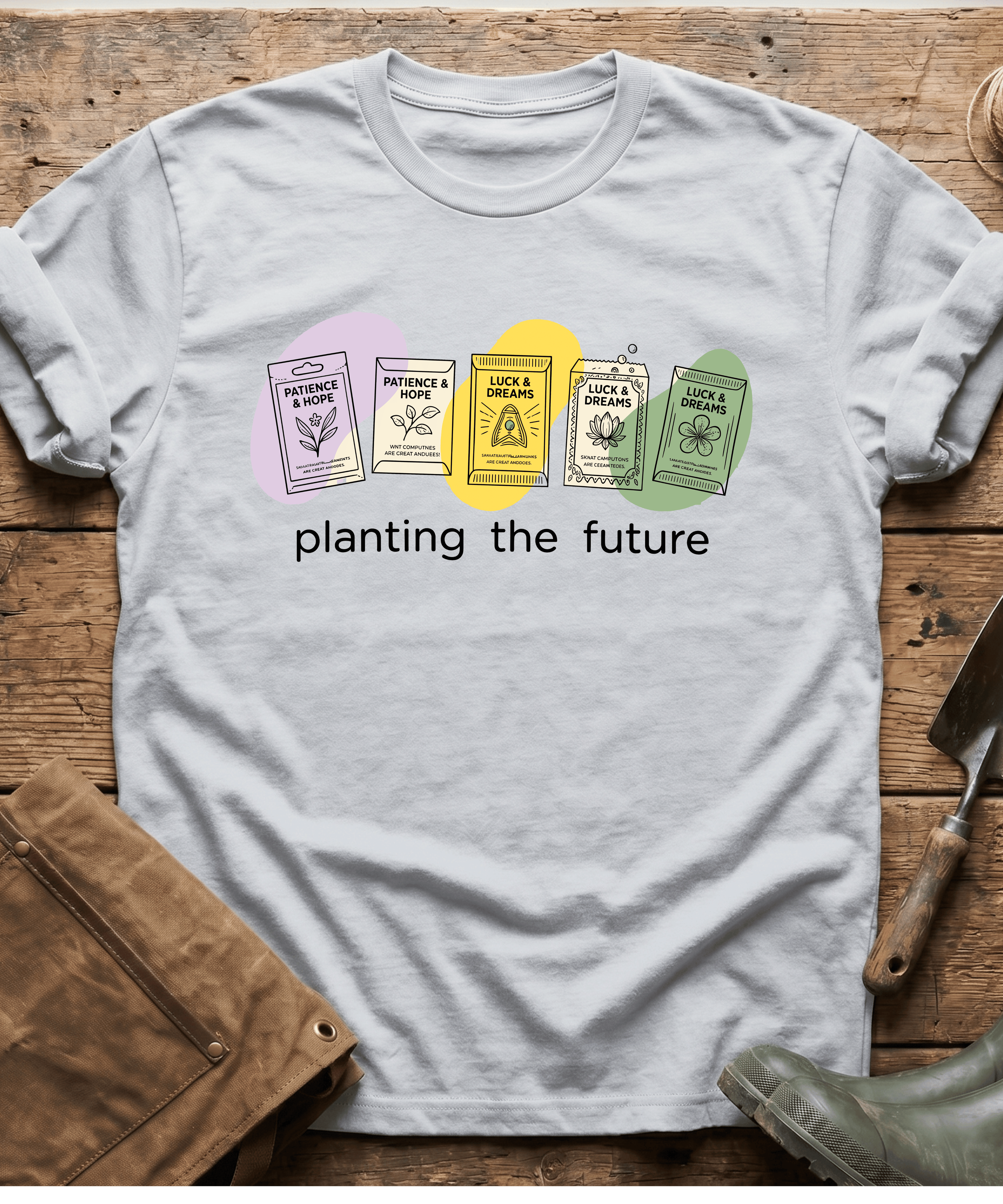 Planting The Future Seed Packets T-Shirt
