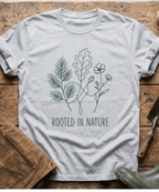 Minimalist Rooted In Nature Wildflowers T-Shirt