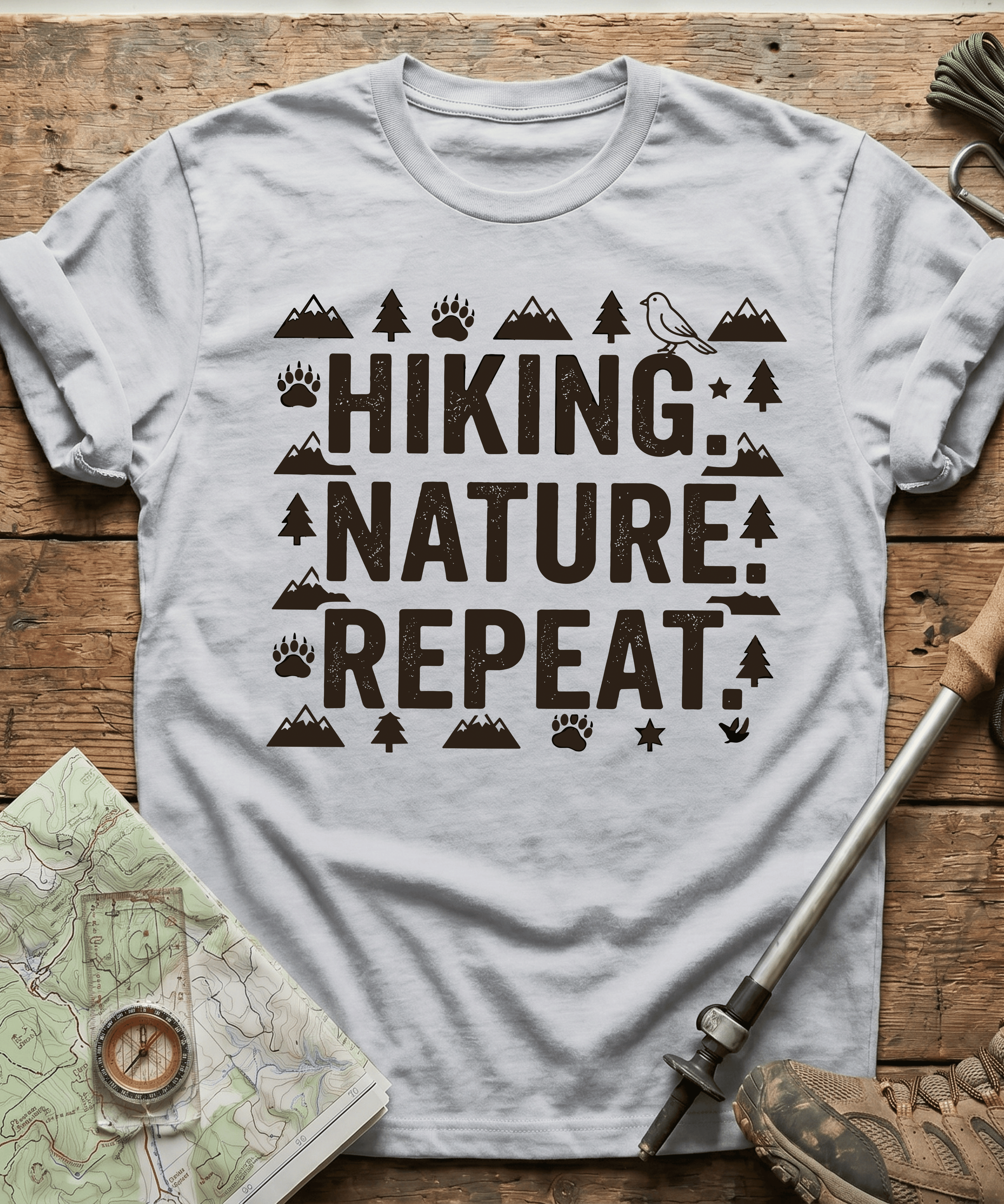 Hiking Nature Repeat T-shirt