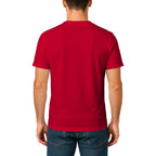 Male model shot, viewing the back side.