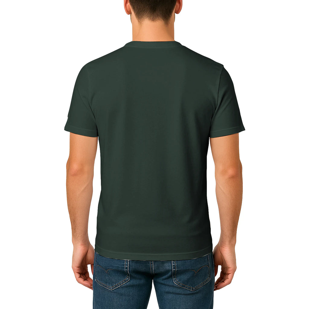 Male model shot, viewing the back side.