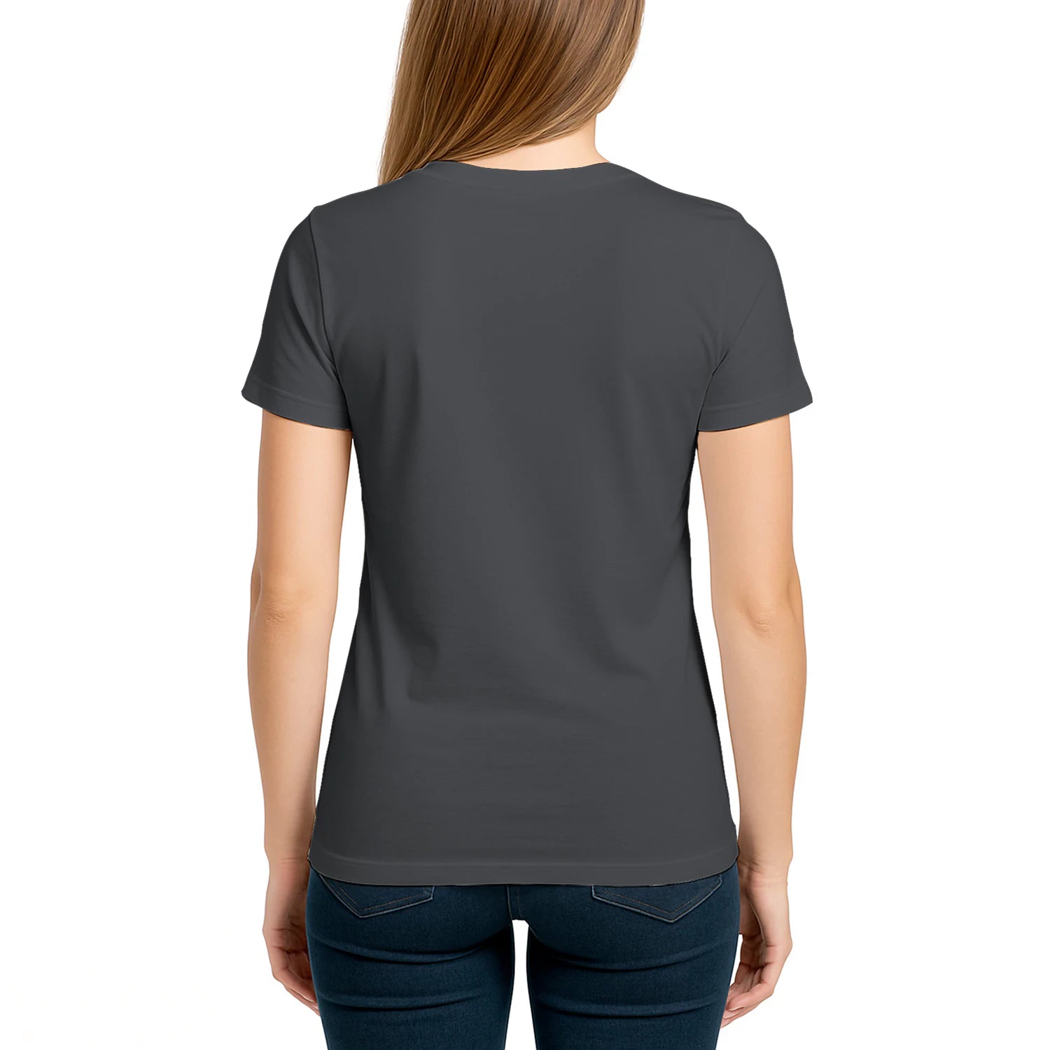Female model shot, viewing the back side.