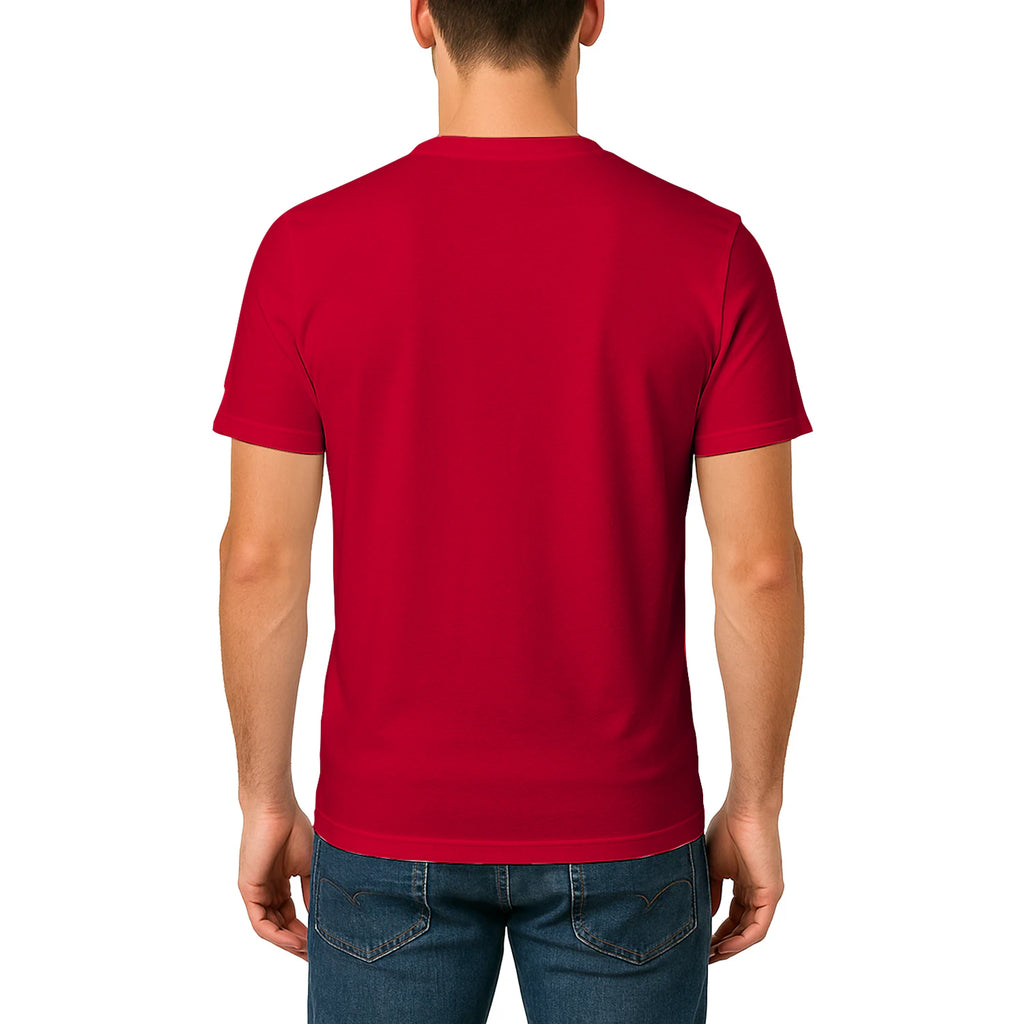Male model shot, viewing the back side.