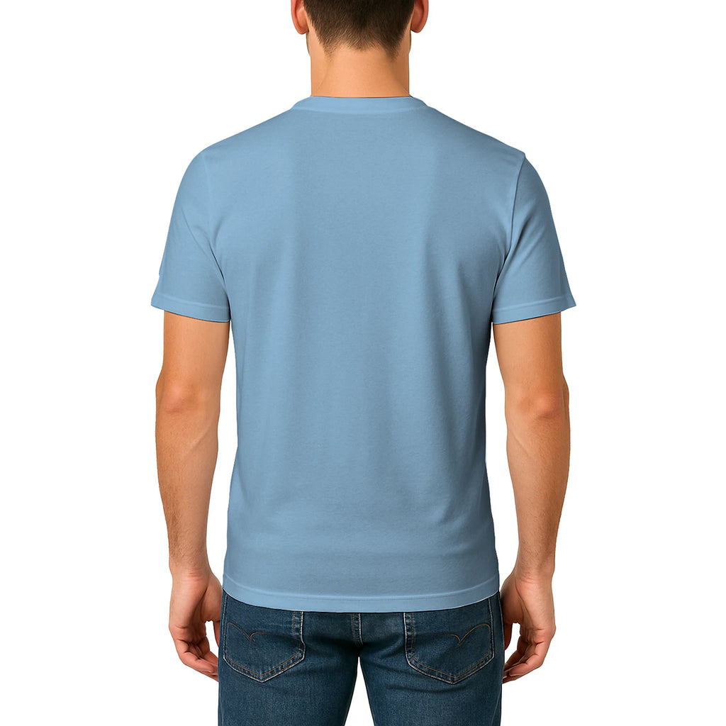 Male model shot, viewing the back side.
