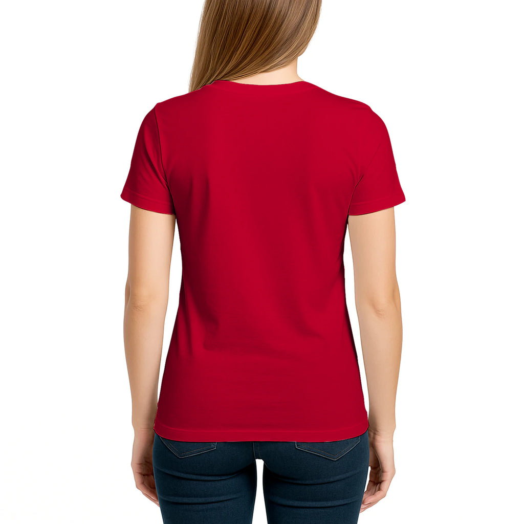 Female model shot, viewing the back side.