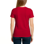 Female model shot, viewing the back side.