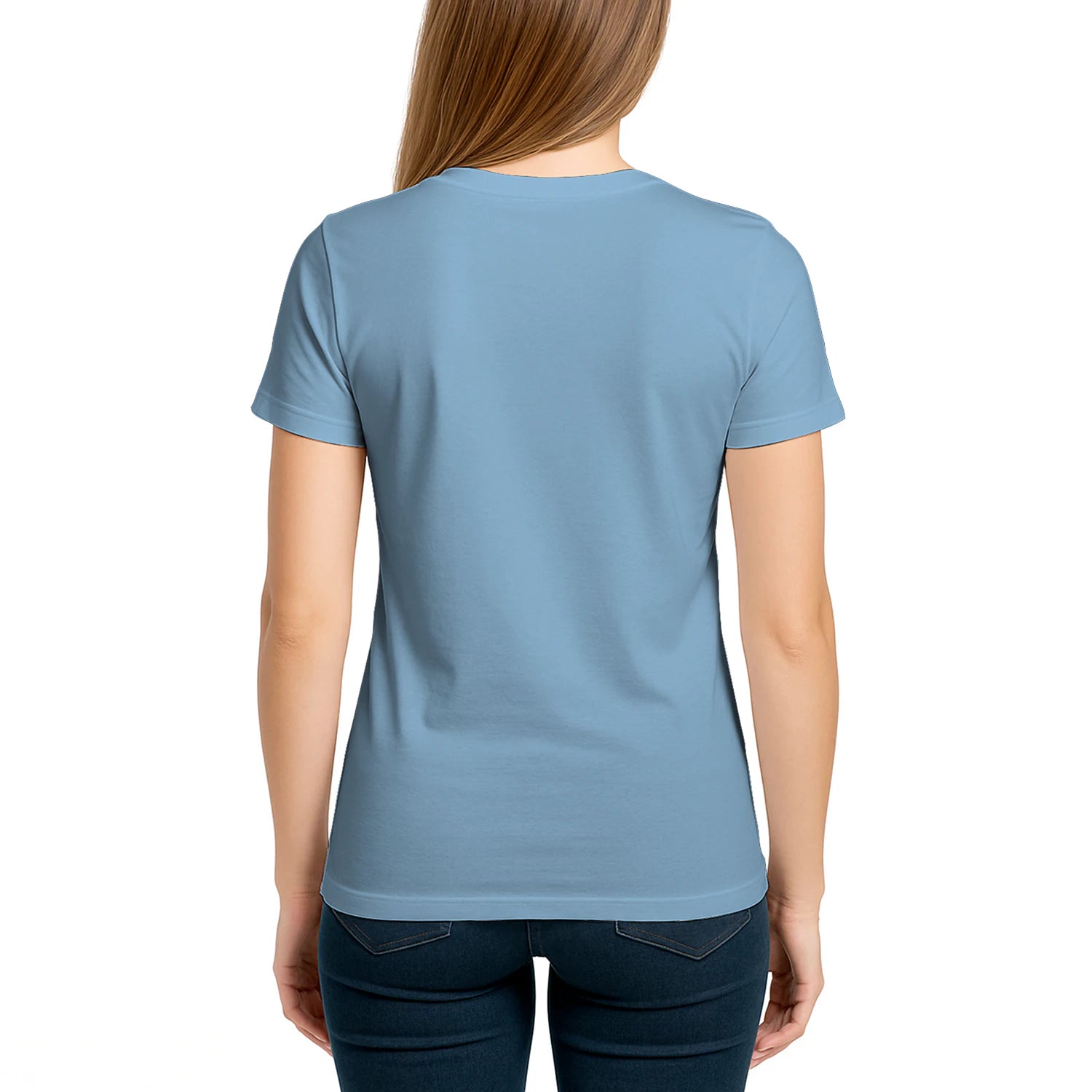 Female model shot, viewing the back side.