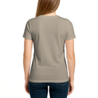 Female model shot, viewing the back side.
