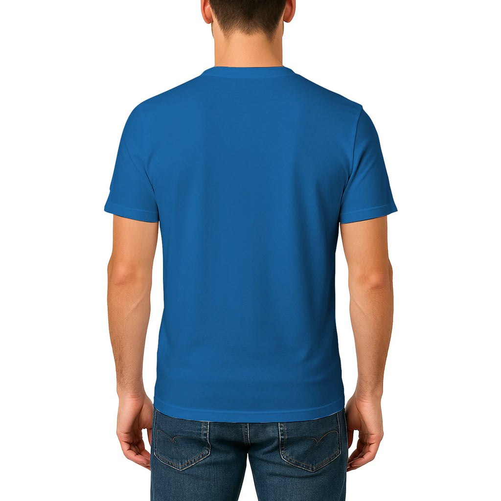 Male model shot, viewing the back side.
