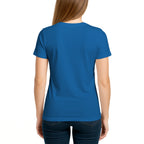 Female model shot, viewing the back side.