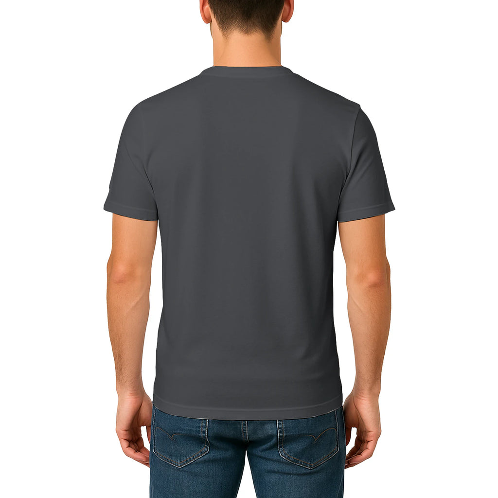Male model shot, viewing the back side.