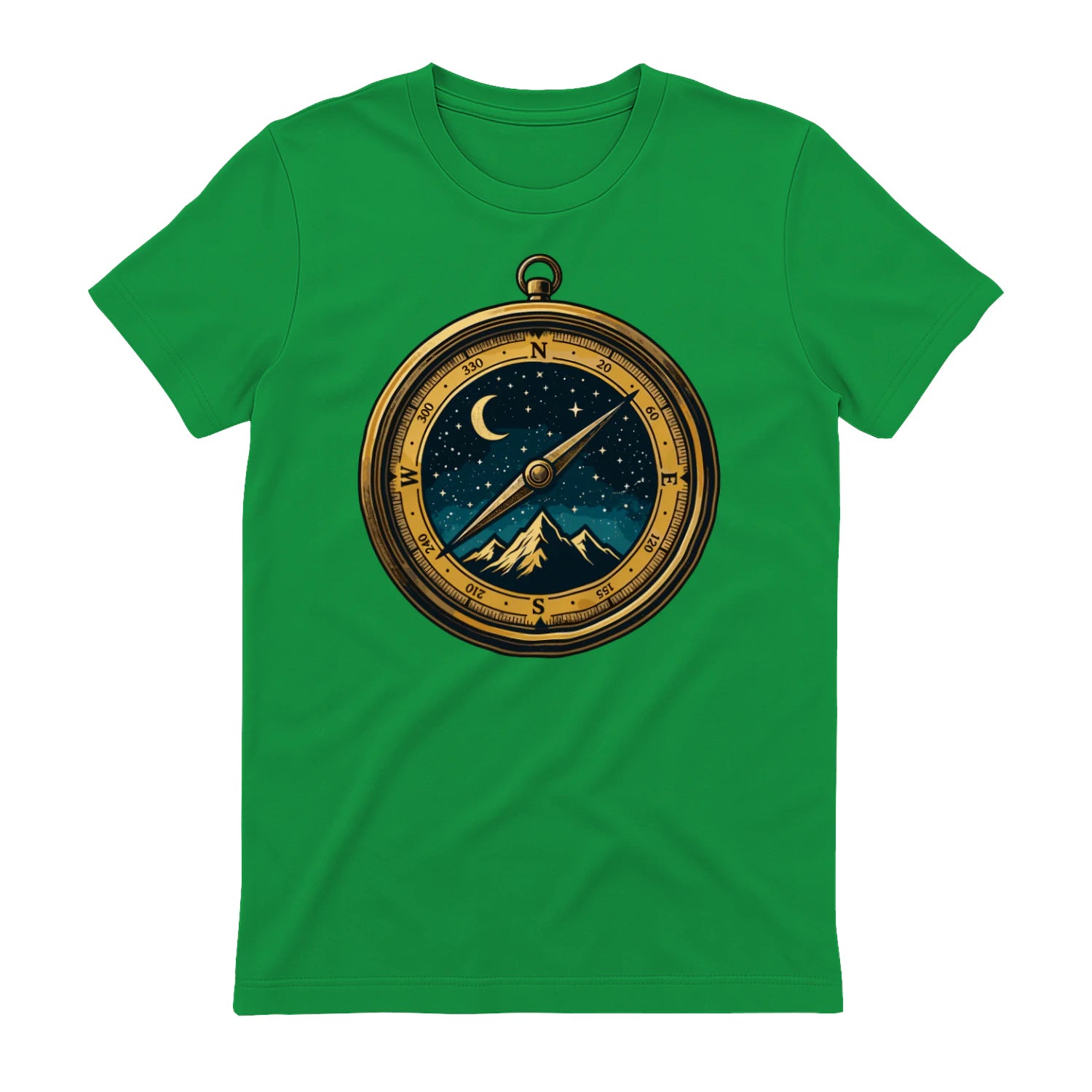 Lying flat, viewing the front side.