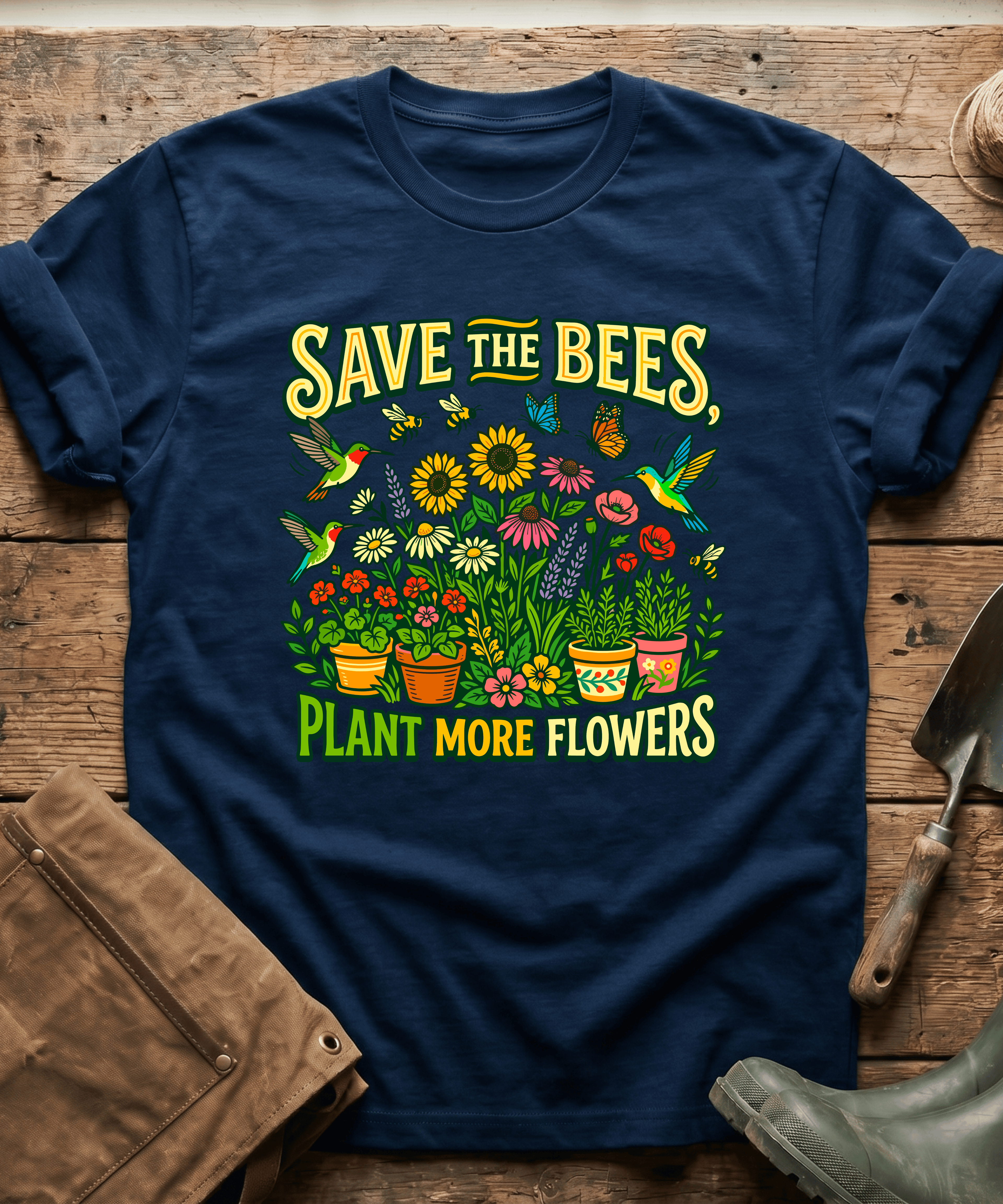 Save The Bees Plant More Flowers T-Shirt