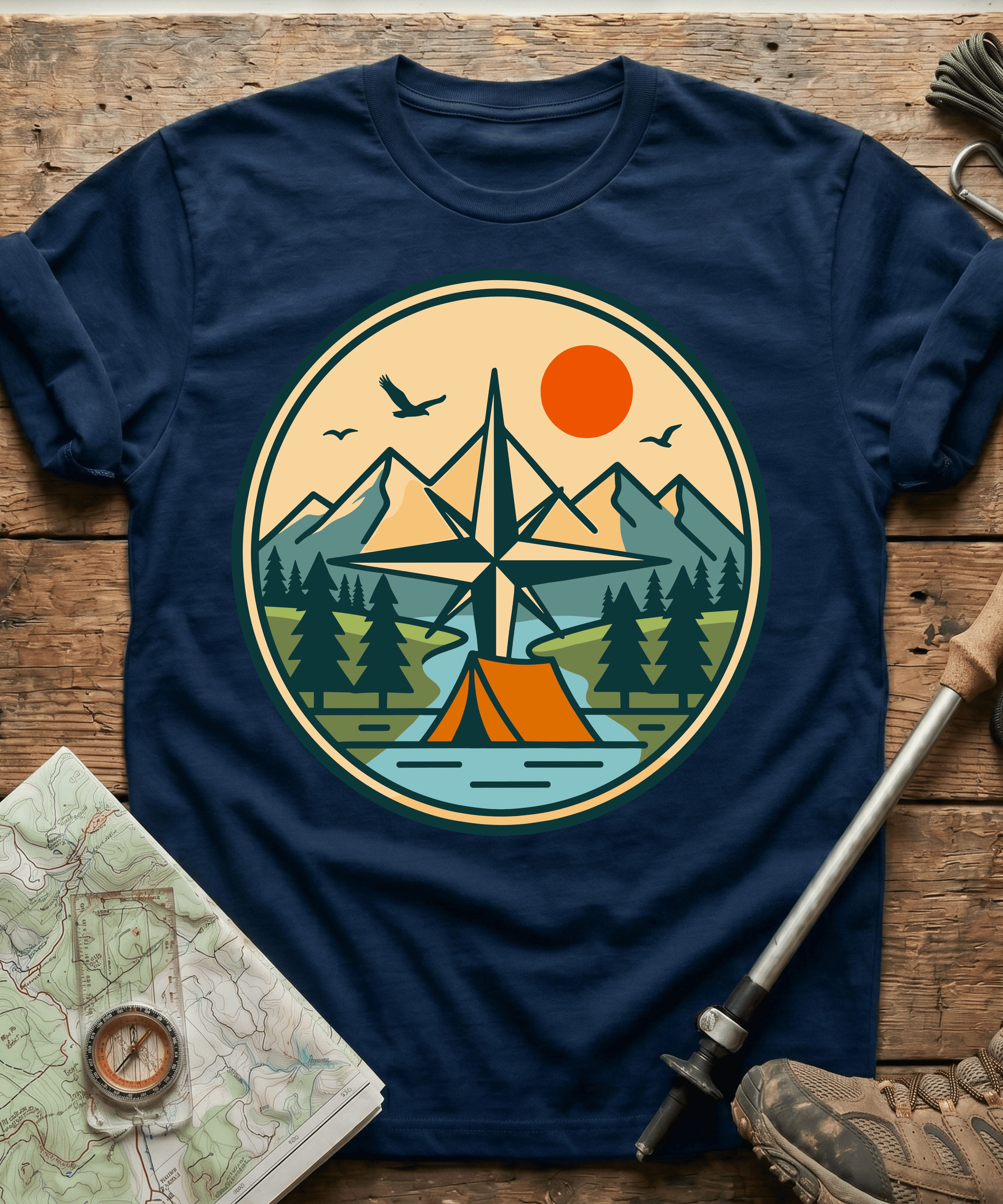 Explore More Camping Compass T-Shirt