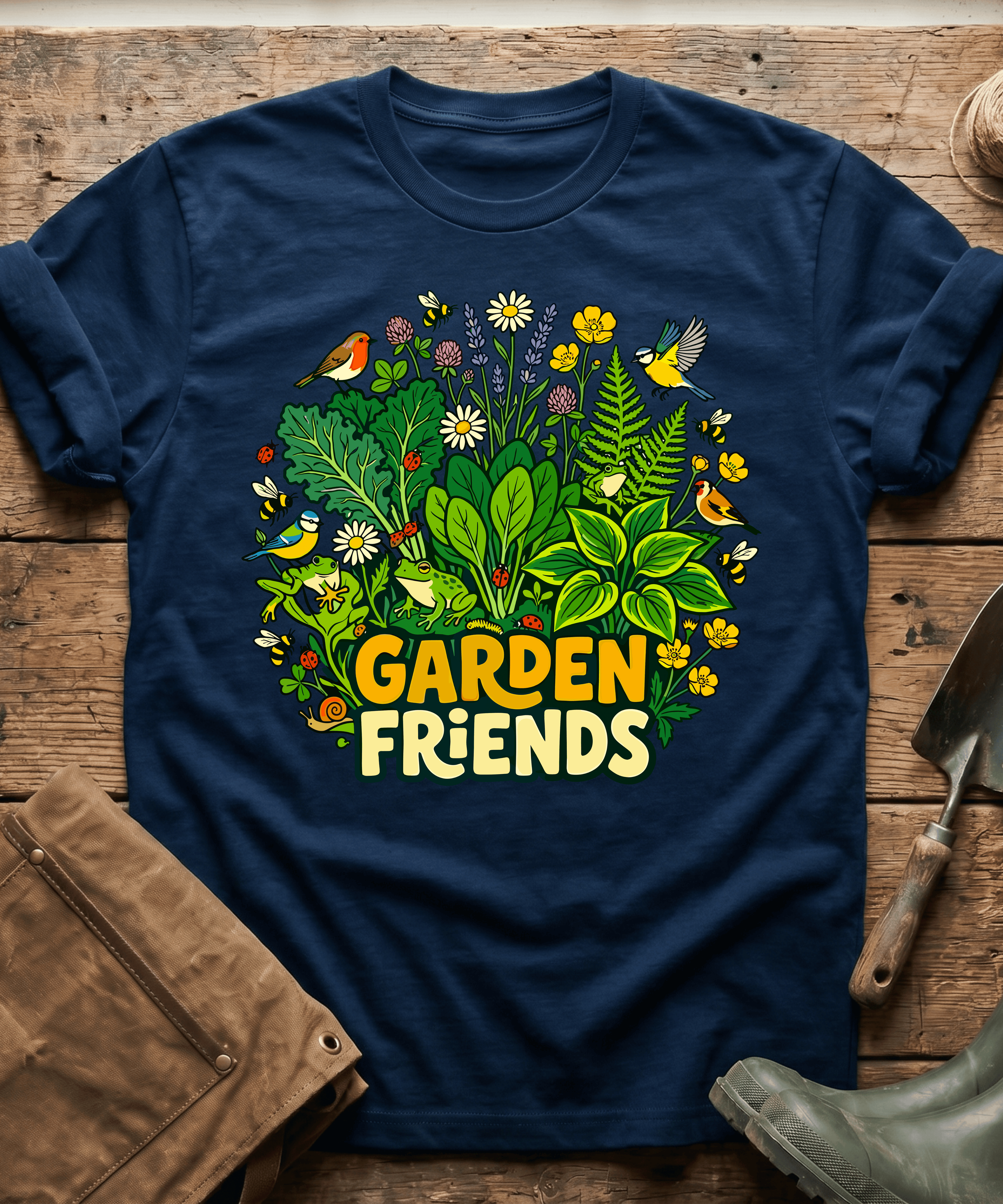Cute Garden Friends Wildlife T-Shirt