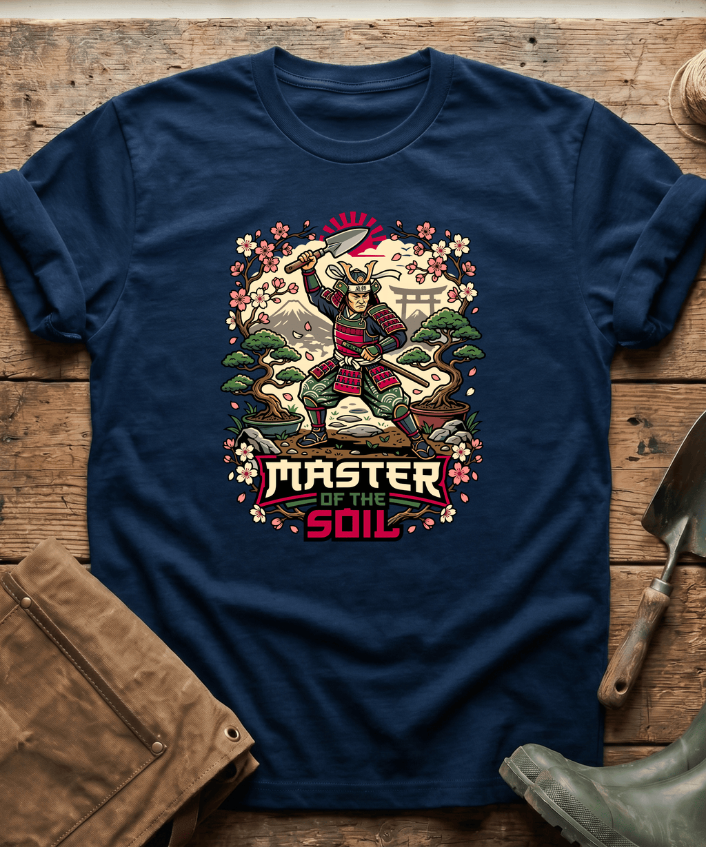 Master Of The Soil Samurai Gardening T-Shirt
